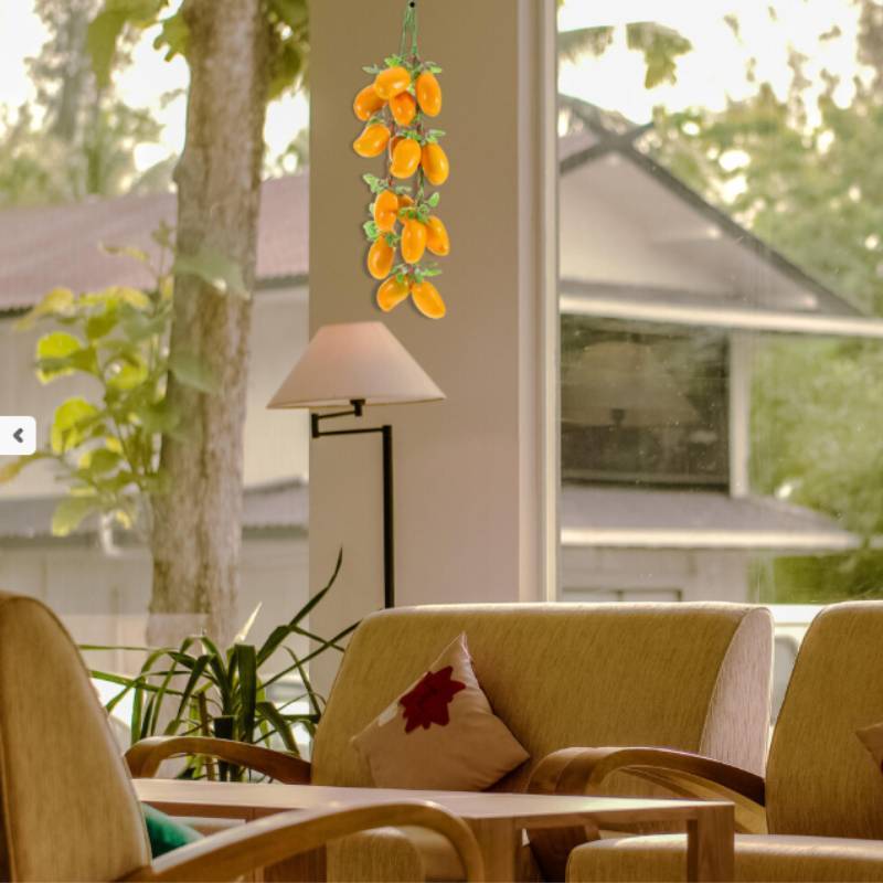 Fruit And Vegetable Decorative String Set For Restaurant Wall Decor With Colorful Artificial Veggies And Fruits