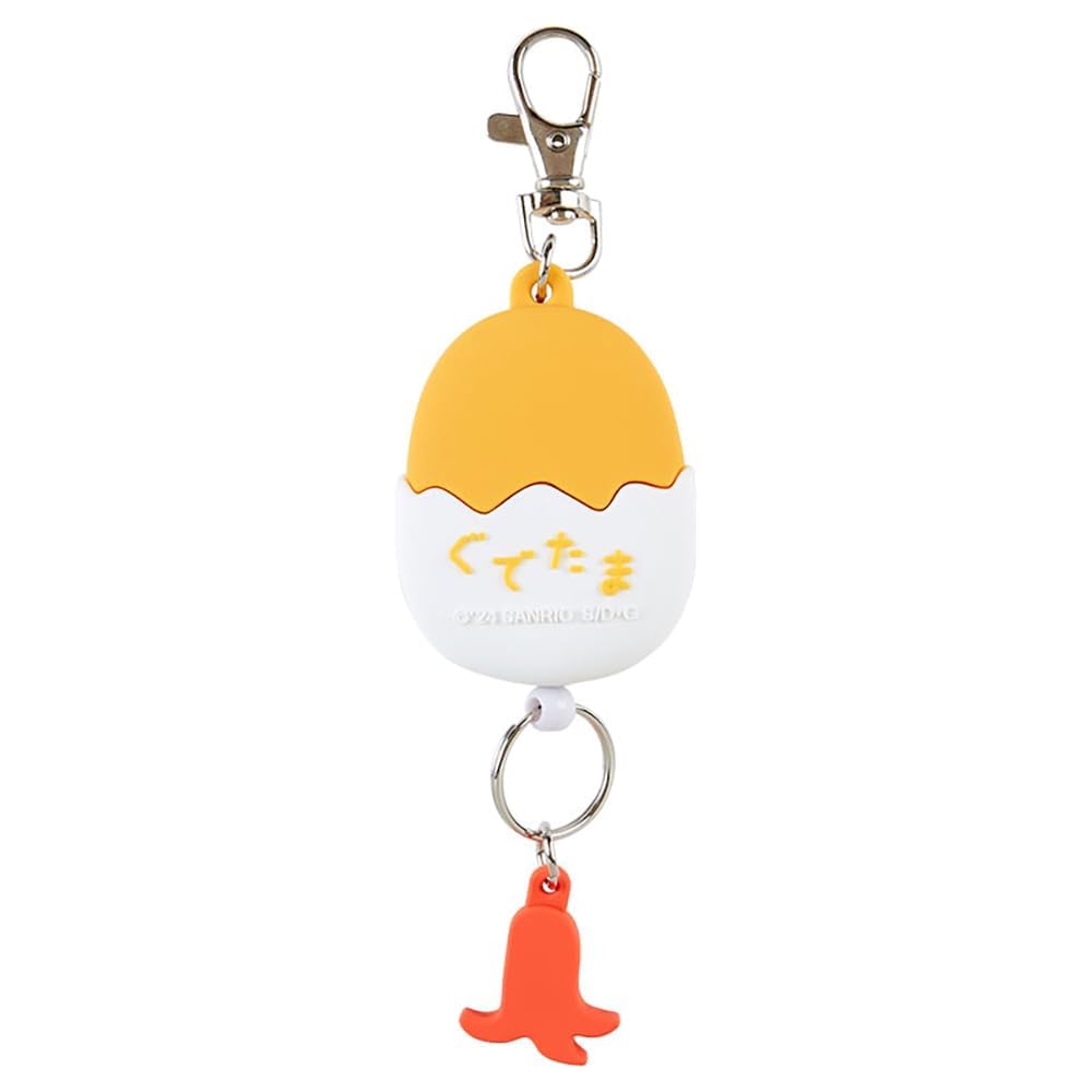 Брелок-катушка Sanrio Gudetama Key Mascot GUDETAMA 15 xx Персонаж 169463 В форме лица 4.3 1.8 см
