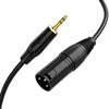3.5mm To XLR, CableCreation 3.5mm TRS To XLR 3.5mm To XLR Conversion Cable 3.5mm (18 Inch) Stereo (Male) To XLR (Male) Conversion Cable 3MBlack