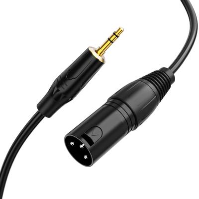 3,5 мм на XLR, CableCreation 3,5 мм TRS на XLR Кабель-переходник 3,5 мм на XLR 3,5 мм (18 дюймов) Стерео (мужчина) к XLR-разъему (мужчина) Кабель-переходник 0.9Mчерный