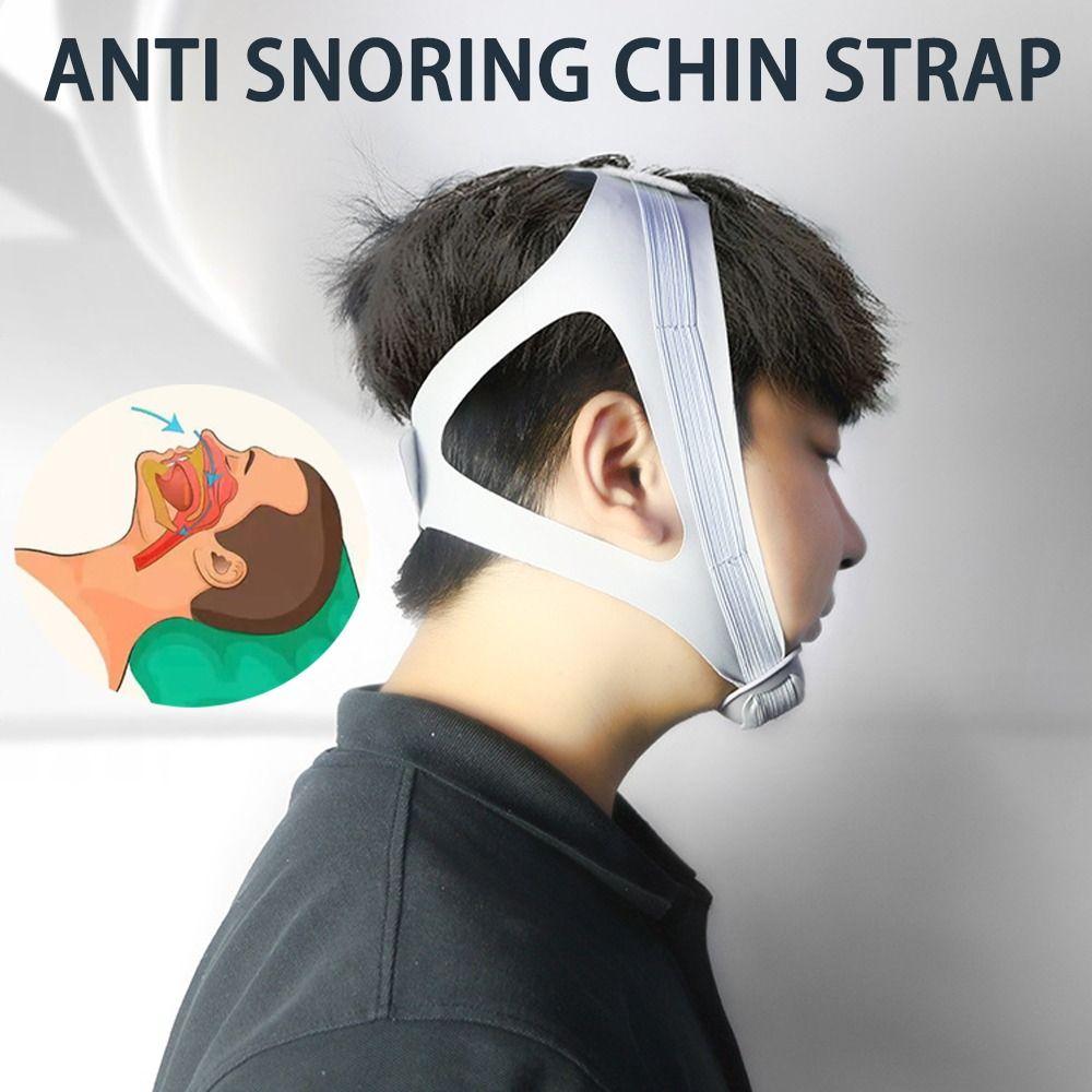 Регулируемый ремешок на подбородок против храпа, приспособления для ночного сна для коррекции дыхания через рот