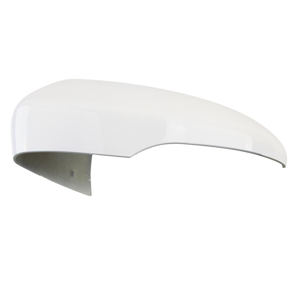 Left Driver Side Rear View Mirror Cover Cap White ABS For Ford Fusion 2013-2021