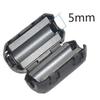 2/5pcs TDK 5mm Ferrite Core Noise Suppressor Filter Ring Cable Clip On Wire RFI EMI Anti-Jamming Cable Noise Cancellation