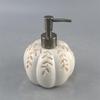 Cute Pumpkin Soap Dispenser - Bathroom Decoration, 460ml Soap Pump Pumpkin Maple Leaves Pattern for Bathroom and