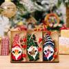 3 Pcs Christmas Gnome Ornaments Vintage Gnome Elf Wooden Hanging Decoration for Holiday Xmas Party Supplies