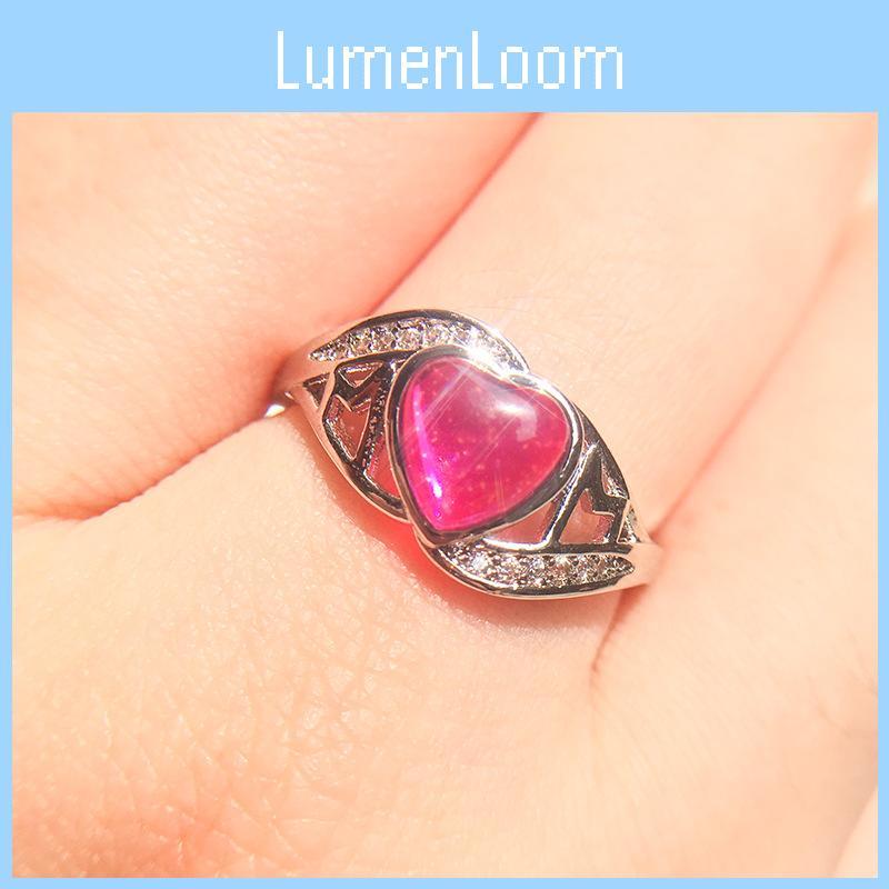 2018 Cross-border Explosion Source Fantasy Australian Peach Heart Ring Mother's Day Gift Mom Inlaid Diamond Ring