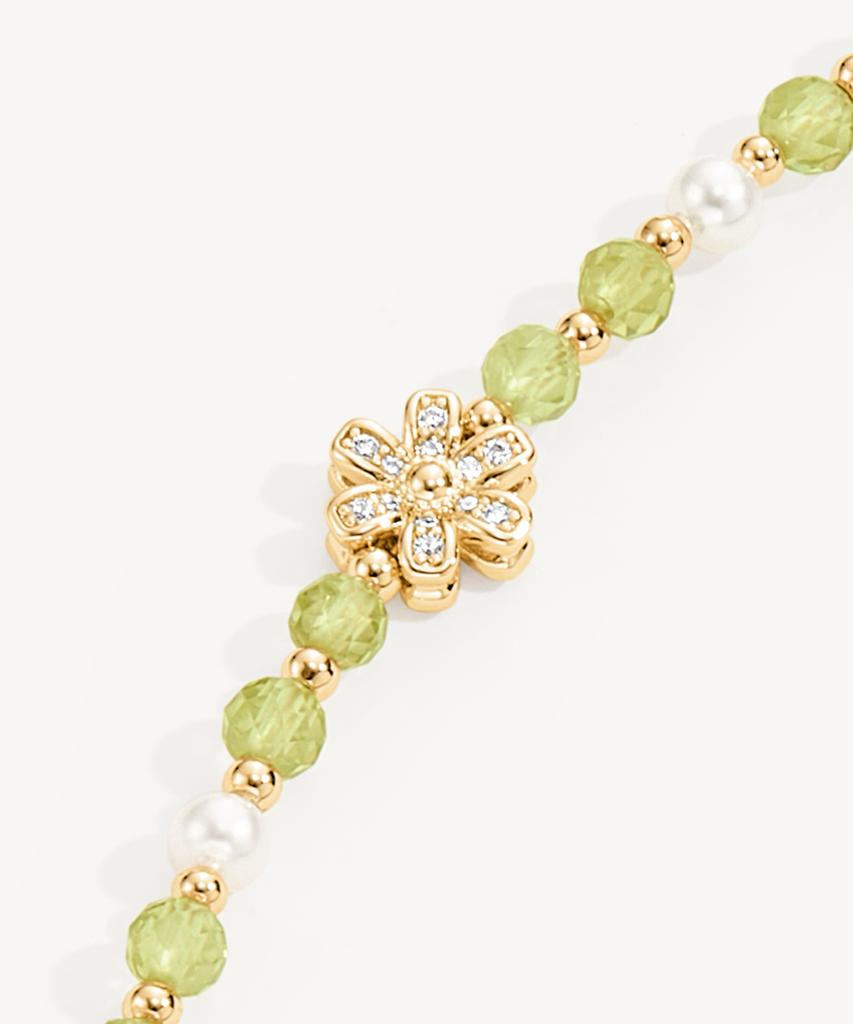 Lola Rose Daisy Peridot Freshwater Pearl Women'S Beaded Necklace