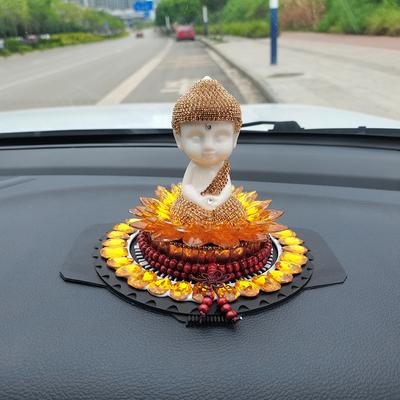 Хрустальный бриллиантовый автомобильный парфюмерный орнамент, буддийское украшение центральной консоли Майтрейи Лотоса, за исключением подарков для мальчиков с запахом благословения