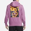 Nike Спортивный пуловер с капюшоном с вышивкой Daisy, мужские топы, фиолетовый DM4994-507