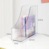Transparent Vertical Magazine Rack Single Slot Desktop File Storage Box  Desktop Supplies