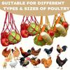 1 шт. нейлоновая сетчатая сумка для кормления птицы с подвеской, большая вместимость, принадлежности для разведения кур, сетка для овощей, легко наполнять и чистить