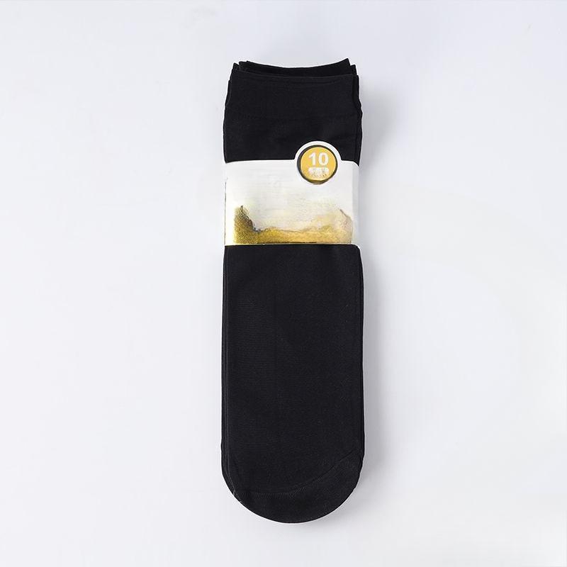 Мужские летние шелковые носки-гольфы - 10 пар, тонкие и дышащие