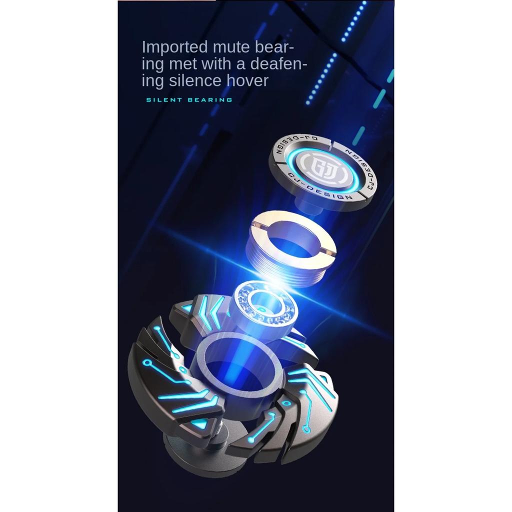 Сплав металла Fidget Spinner светящийся вращающийся наконечник волчок антистрессовые игрушки для снятия стресса игрушки для снятия стресса тревожность дети