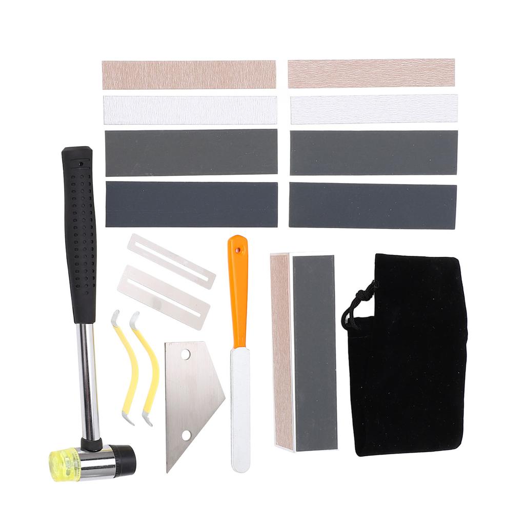 17Pcs Guitar Luthier Tool Set Kit Fret Installation Repair Tools Parts Accessories