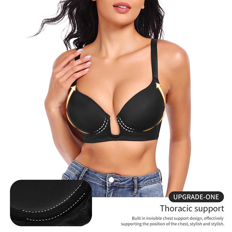Сексуальный вечерний бюстгальтер Push Up, формованная чашка U-образной формы, невидимое нижнее белье для женщин, чашки BCD