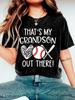 Fashion hot summer women's clothing new item baseball print short sleeved round neck pullover top 3D digital printing 3441 KTB