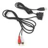 3.5mm 3.3ft Extension Wire USB AUX Stereo Female To 2 RCA Male Cable for Car Boat Motorcycle