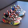 Обувь для мальчиков кроссовки 2025 весна и осень новая детская мультяшная обувь мягкая подошва модные беговые кроссовки для маленького мальчика обувь для папы