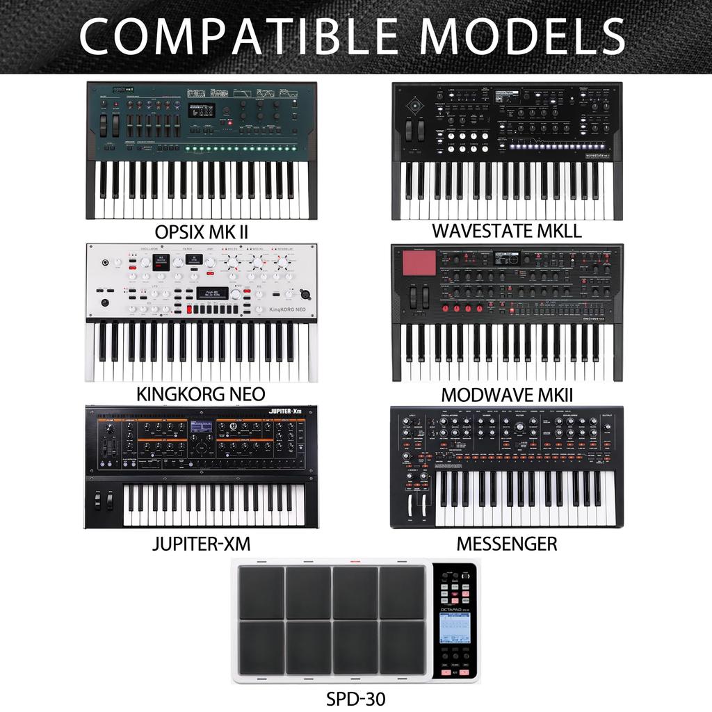 Пылезащитный чехол для синтезатора Musiin, совместимый с KORG Modwave MK2 Moog Messenger KingKorg NEO Opsix MK II Wavestate MK2, Премиум, Chiron, Пылезащитный, Мягкий