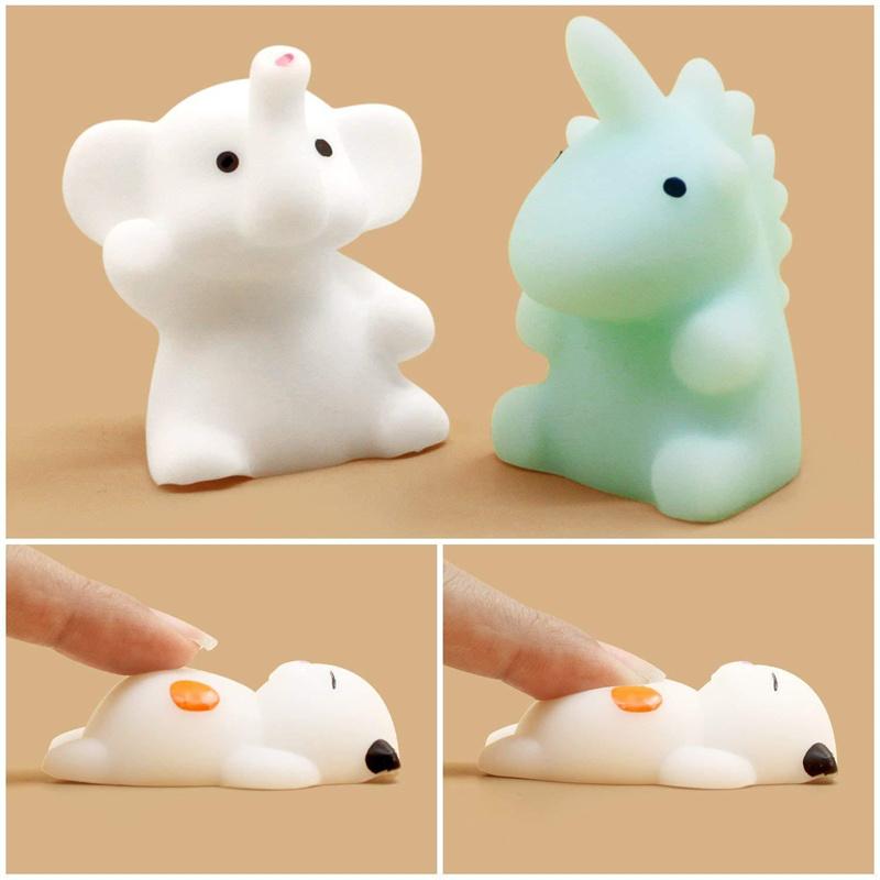 50Pcs Mochi Squishies Kawaii Anima Squishy Toys For Kids Antistress Ball Squeeze Party Favors Stress Relief Toys For Birthday
