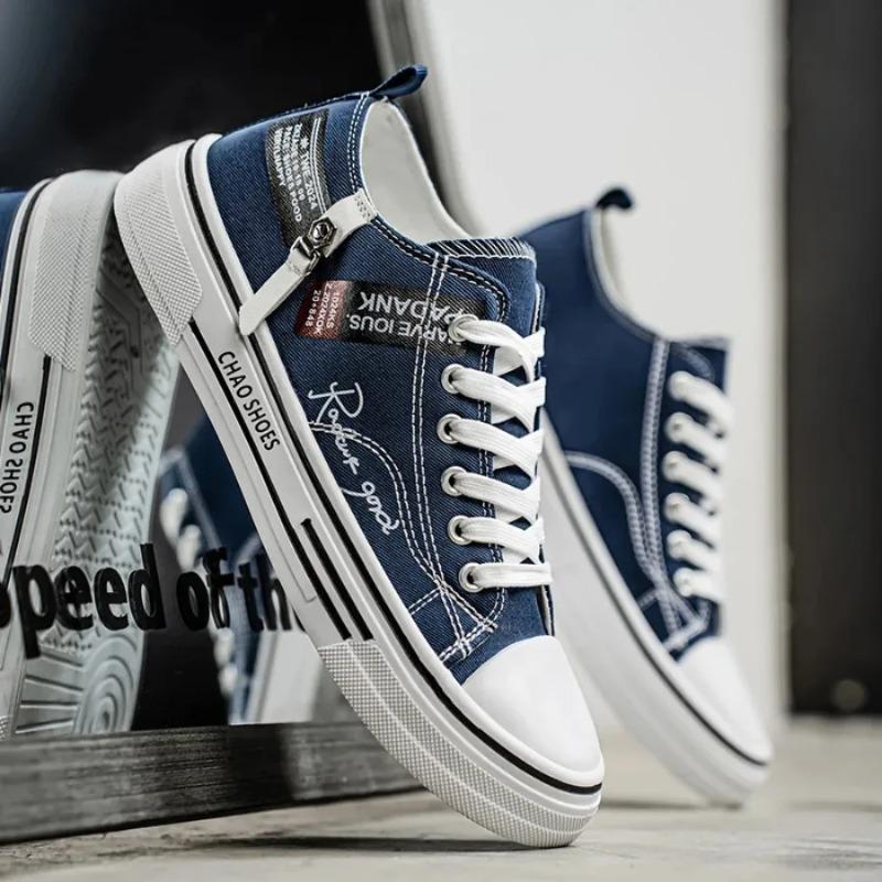 Мужская обувь, Весенняя дышащая тонкая модель, Студенческая спортивная и повседневная обувь на плоской подошве (кеды)