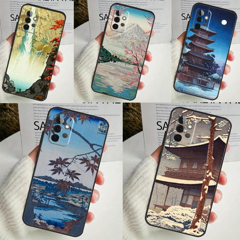 Чехол для телефона Ukiyo-e в японском стиле для Samsung Galaxy A14 A34 A54 A12 A32 A52 A51 A71 A53 A33 A13 A15 A25 A35 A55