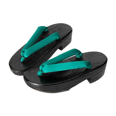 Толстые черные окрашенные каблуки Maid Plain High No Paulownia Удобные для ходьбы черные резиновые фейерверки Summer Bon Japanese для лета [MTKCNTL] Geta, Sole,