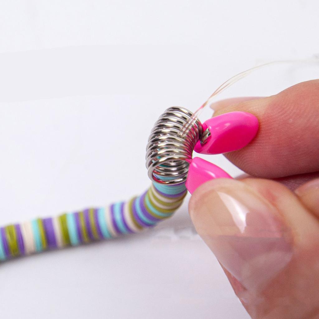 Набор из 6 больших изогнутых игл с большим ушком для бисероплетения и аксессуар-концевик для бусин, разработанный для спиннеров для бисера и создания ювелирных изделий