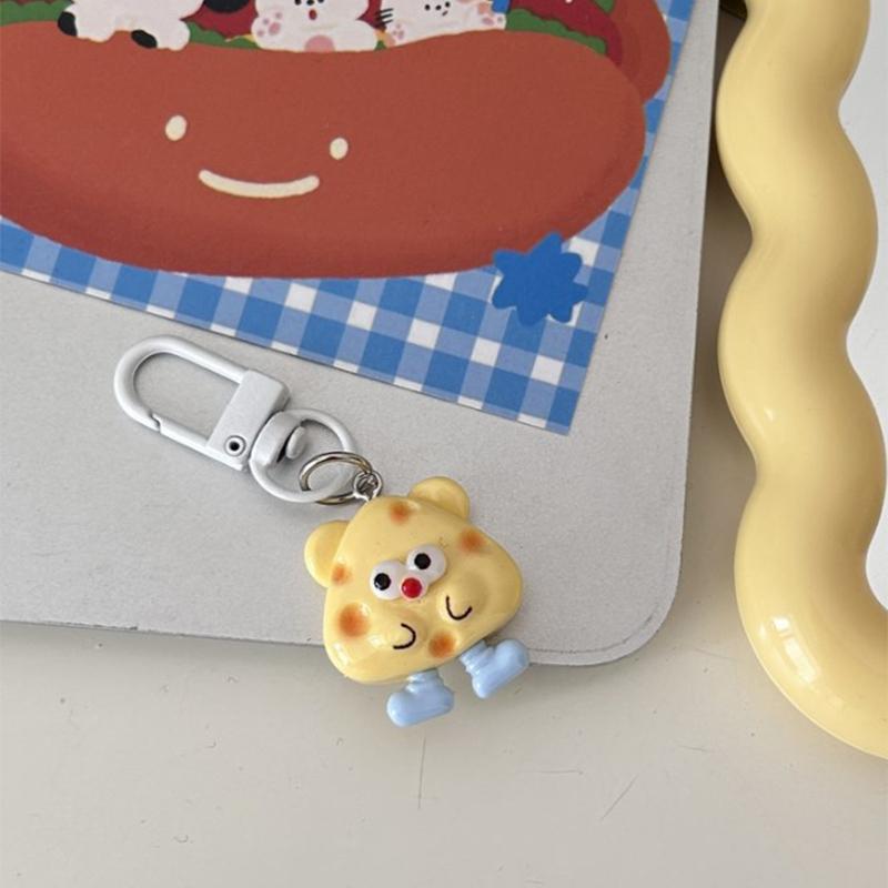 Мультфильм Моделирование Печенье Пончик Милый Брелок Кукла Брелок Сумка Автомобильные Брелки Женские Ювелирные Изделия Друг Подарок Подвеска Аксессуары