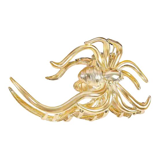 Хэллоуин Заколка для волос Черная Паутина Скелет Рука Форма Летучей мыши Зажим для волос Нескользящие зубцы Затылок Акула Зажим для волос Аксессуар для укладки