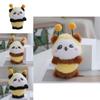 Playful Panda Bee Plush Keychain Soft And Fluffy Accessory Perfect For Animal Enthusiasts