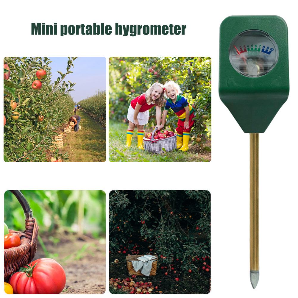 10-1PCS Mini Portable Hygrometer Tester Soil Moisture Temperature Meter Detector Garden Plant Flower Potted Soil Analyzer Tool