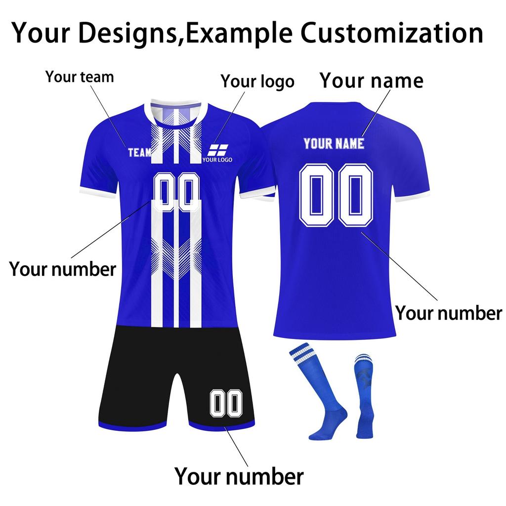 Комплект персонализированных рубашек для мужчин и девочек с именем и номером, футбольные майки на заказ для мальчиков, тренировочный костюм