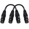 CESS-271 Female 5-pin XLR To Female 5-pin XLR Gender Changer Coupler, 6-inch, DMX Cable, Pack of 2