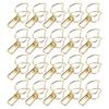20Pcs Clips Multifunctional Strong Hollow Spring Clip for Clothes Drying Sealing Small ClipGold