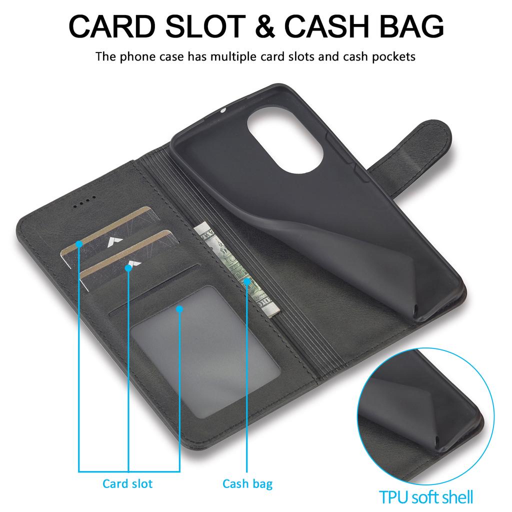 Ultrathin Design Retro Luxury PU Leather Flip Stand Wallet Phone Bag Case for Oppo A9 (2020),A5 (2020),A54 5G,A17,Realme C3,A96,A78 4G,Realme C33...