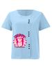 Women's Fashion Love Letter Print Casual Cotton Linen Short Sleeve Round Neck T-shirt Shirt Leisure Loose Summer Blouse Tops