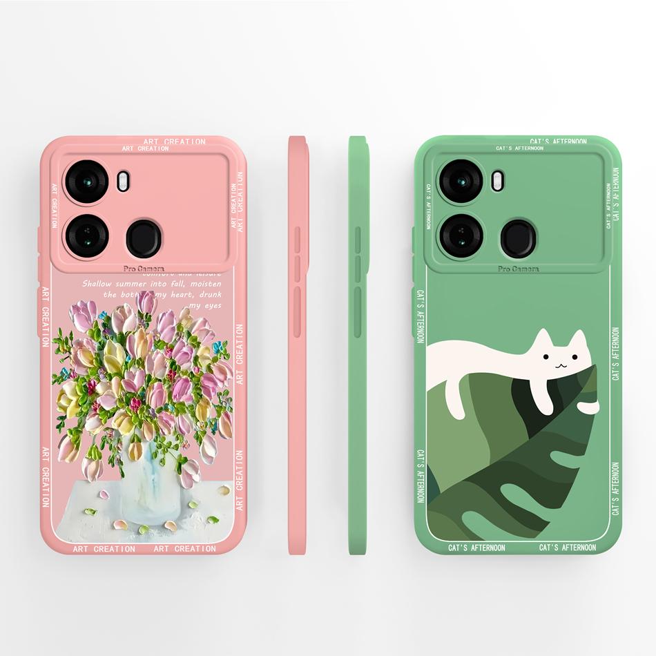 Чехол для itel P40 Plus Черная Бабочка Funda Мягкий Жидкий Силикон Полная Защита Задняя Крышка Для itel P 40 P40+ Чехол для Телефона Capa
