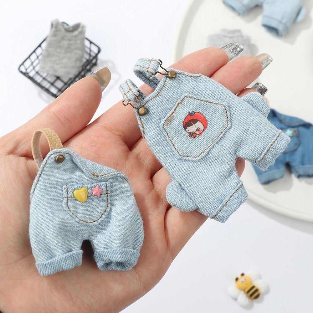 Toys Casual Wears Doll Trousers Casual Pants Clothes Accessories Fashion Jeans Overalls T-shirt
