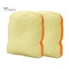 Stress Relief Squeeze Toy 1/2Pcs Simulated Toast Toy, Sliced Bread Sensory Soft Stretchy Fake Food Fidget for Kids Teens Adults Decompression Toys