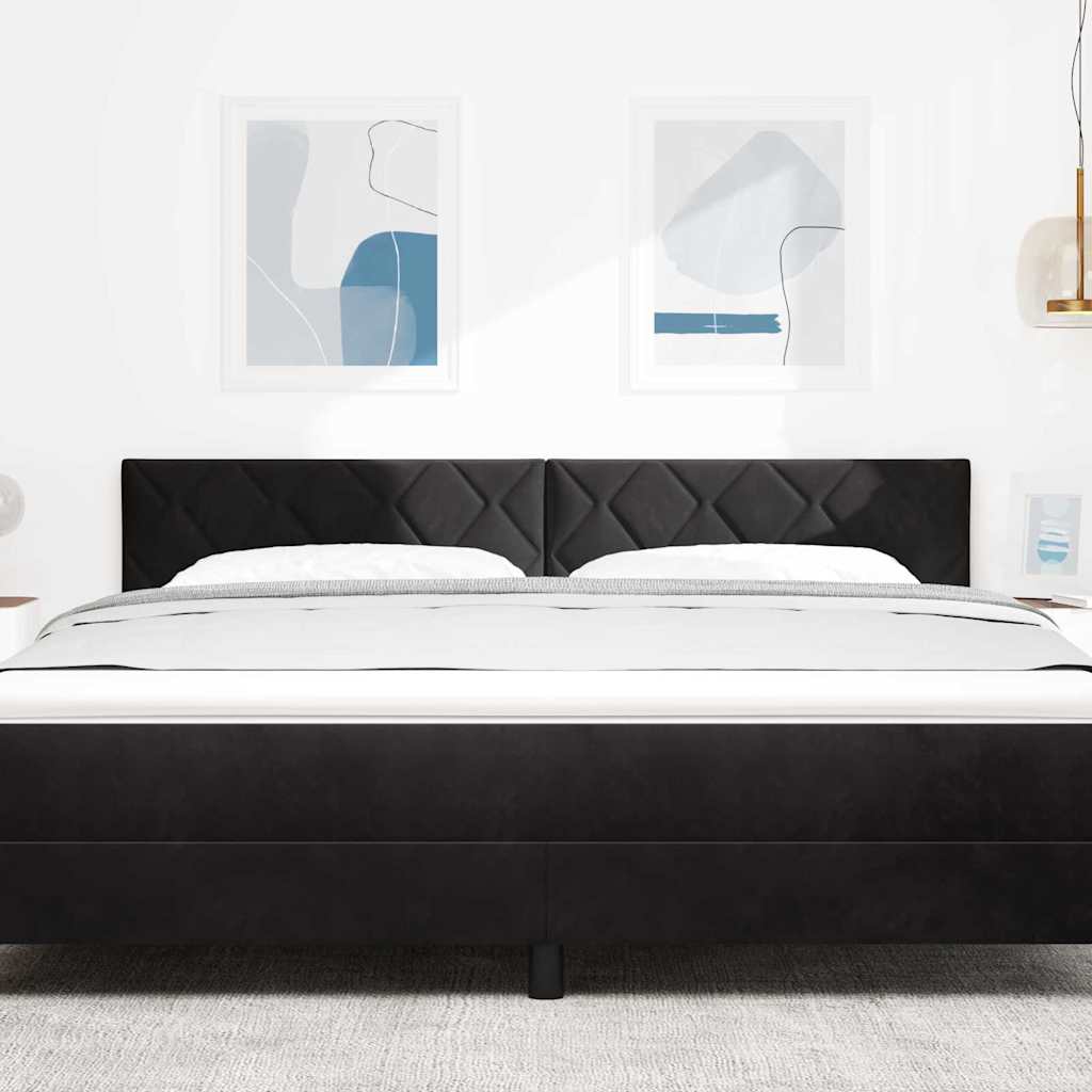 Headboard Black 180 cm Velvet