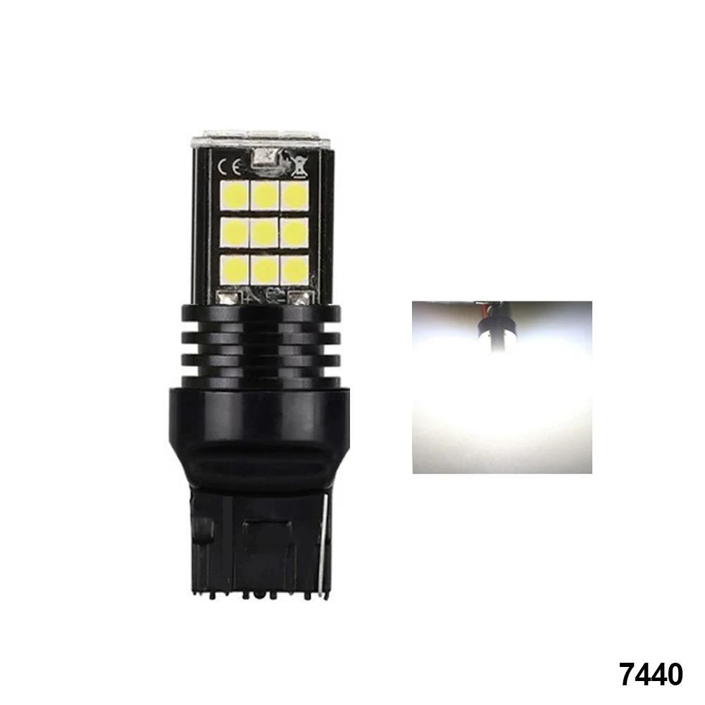 Автомобильные светодиодные фонари заднего хода, стоп-сигналы, указатели поворота, белые, красные, светодиодные лампы BA15S, 1156, 1157, 7440, BAY15D, лампы 3030