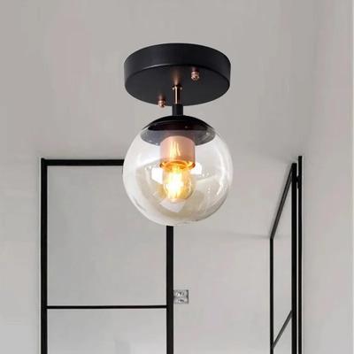 Современный потолочный светильник E27 LED прочный стеклянный светильник для прихожей коридора балкона скандинавское украшение простой домашний потолочный светильник