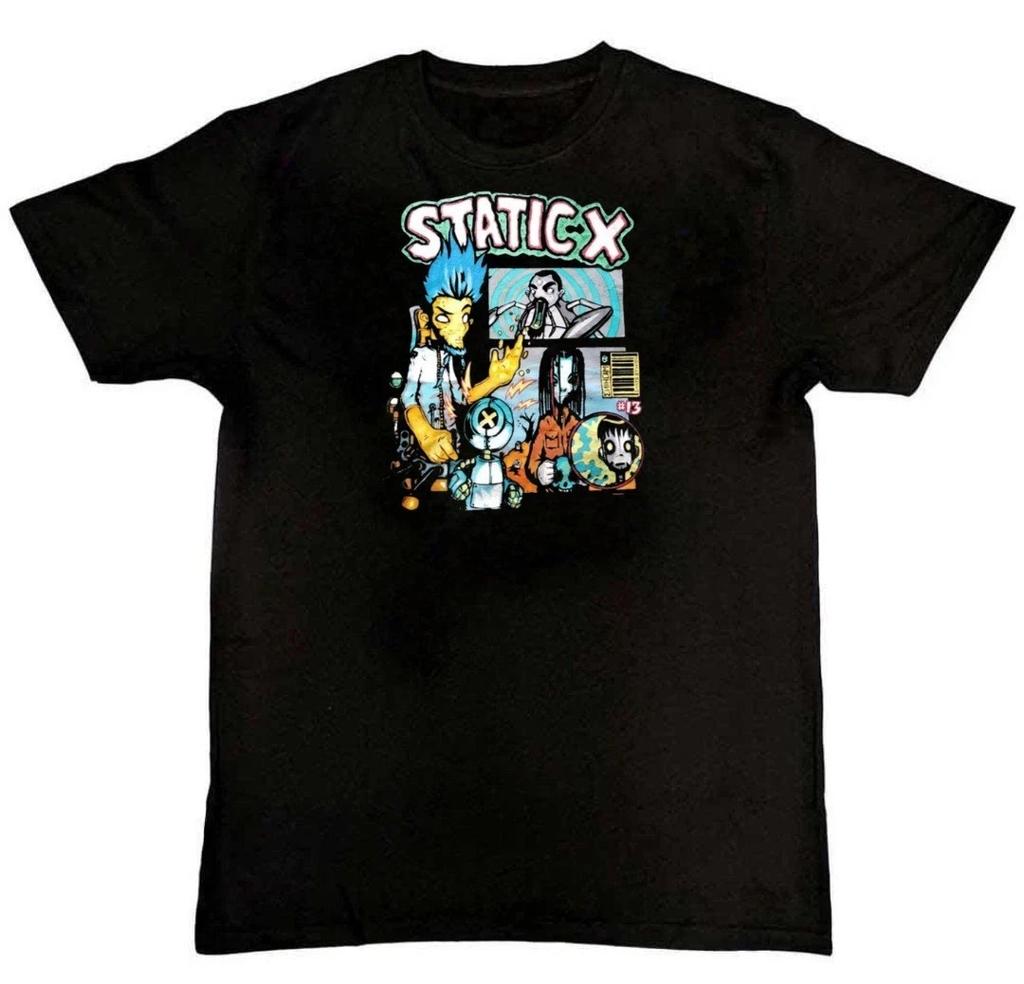 Collection Static X Band Album Graphic Print Unisex T-Shirt S M L XL 2 3 4 XL