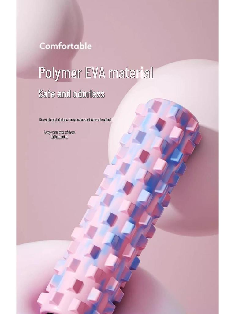 EVA Camouflage Foam Roller 45CM: Spiked Massage Roller for Pilates, Muscle Relaxation, Yoga, and Back Opener