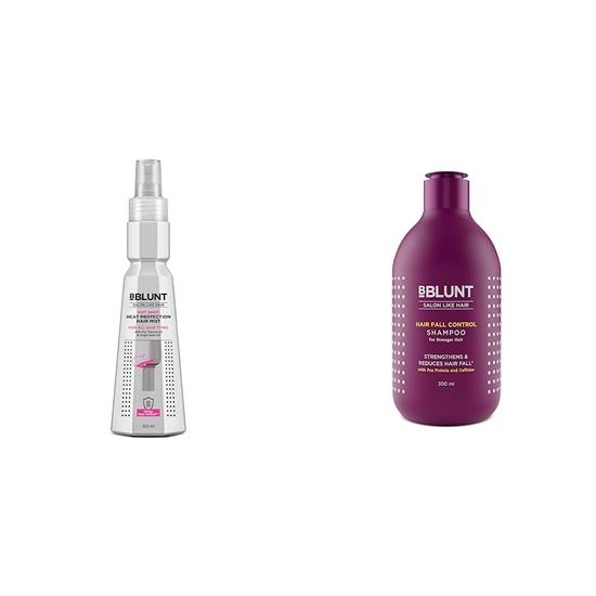 BBlunt Hot Shot Heat Protection Mist 150 мл | Шампунь против выпадения волос с гороховым протеином и кофеином 300 мл