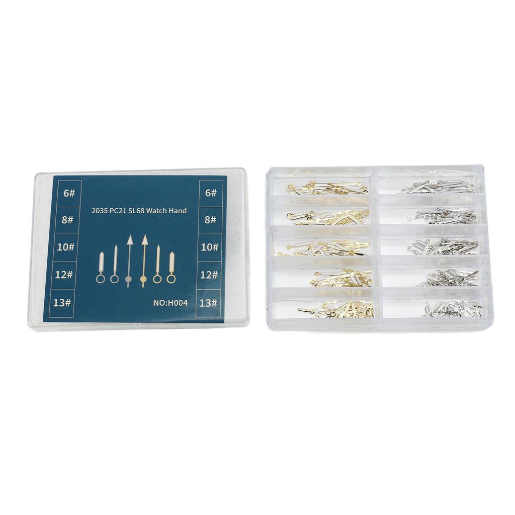 Замена стрелок часов для кварцевого механизма 2035 PC21 SL68, металлические стрелки часов, комплект с подсветкой