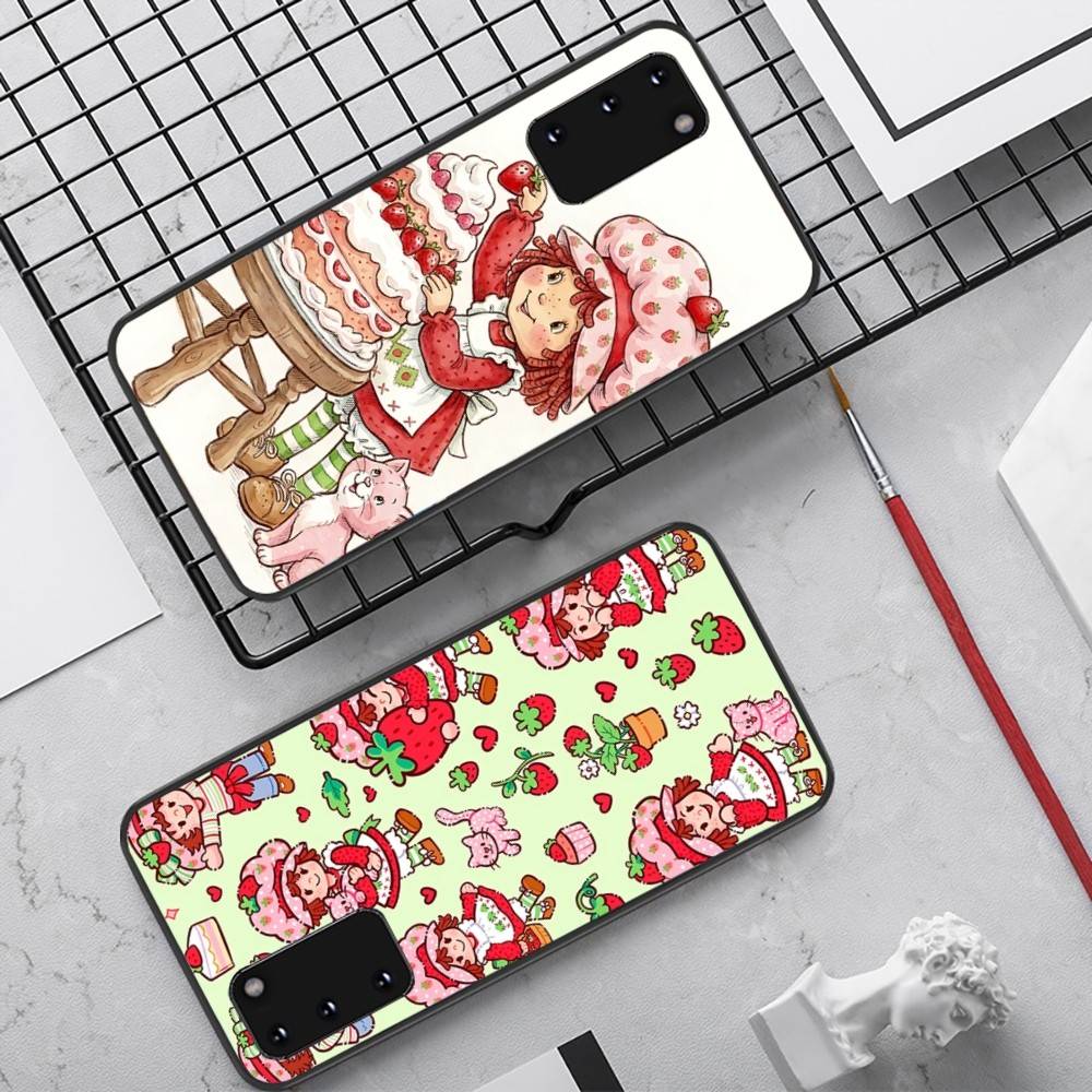 Чехол для телефона 'Девочка с клубничным тортом' S-Strawberry-shortcake Для Samsung S 24 Fe 25 Ultra Plus 20 Lite 21 30 22 23 24 22 Ultra 5G Fundas