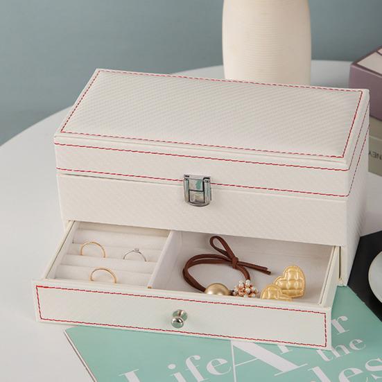 Ящик для хранения часов Контейнер для ювелирных изделий Большая емкость Двухслойный дизайн Быстрая классификация часов