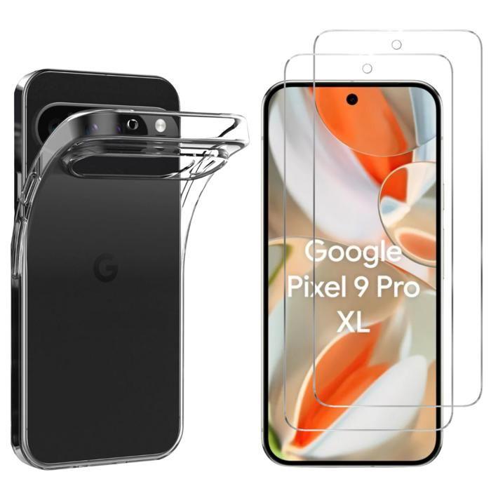 Чехол для Google Pixel 9 Pro XL и 2 Закаленных стекла Защитная пленка для экрана Phonillico®